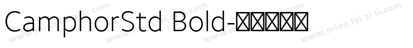 CamphorStd Bold字体转换